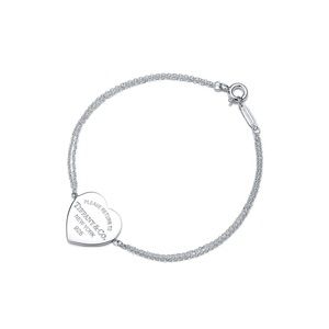 Tiffany & co. Heart Tag Double Chain Bracalet